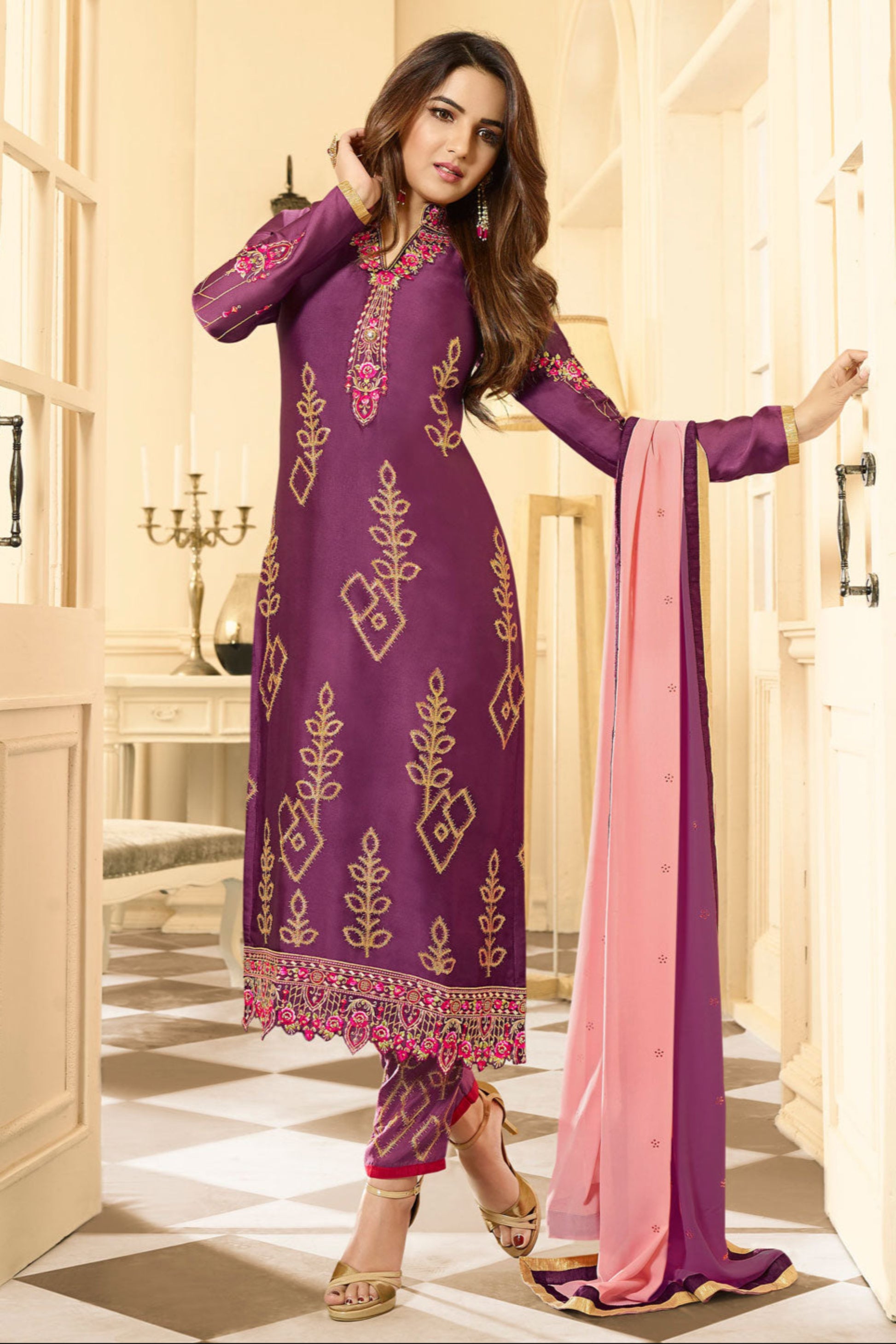 Indian Pakistani Eid Ramadan Wear Salwar Kameez Pant Suits