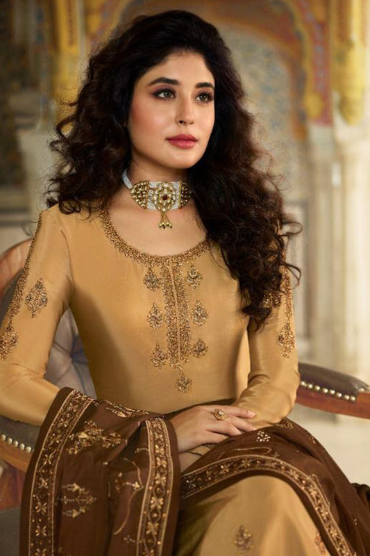 Ramzan Eid Special Palazzo Suits With Georgette Ready To Wear Salwar Kameez Dupatta 