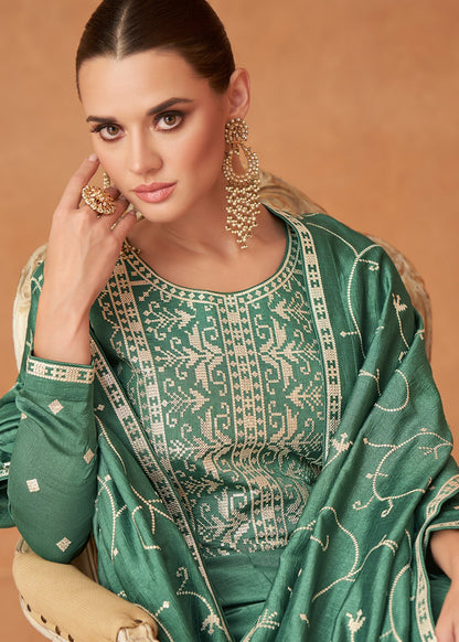 Indian Pakistani Premium Silk With Heavy Embroidery Anarkali Gown Suits