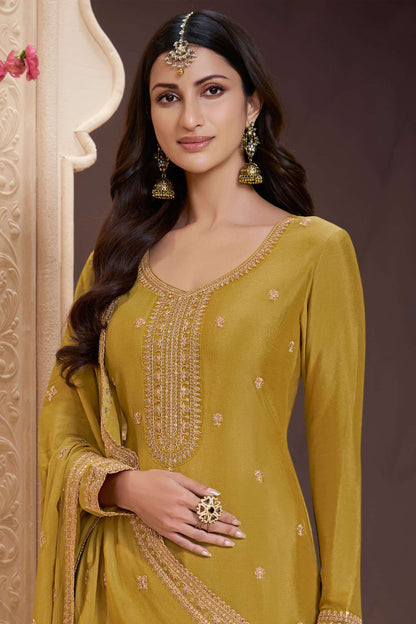 New Pakistani Style Heavy Embroidered Work Salwar Kameez Palazzo Suits