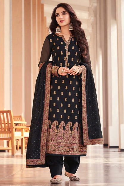 Stylish Attractive Designer Georgette Fabric Salwar Kameez Dresses

