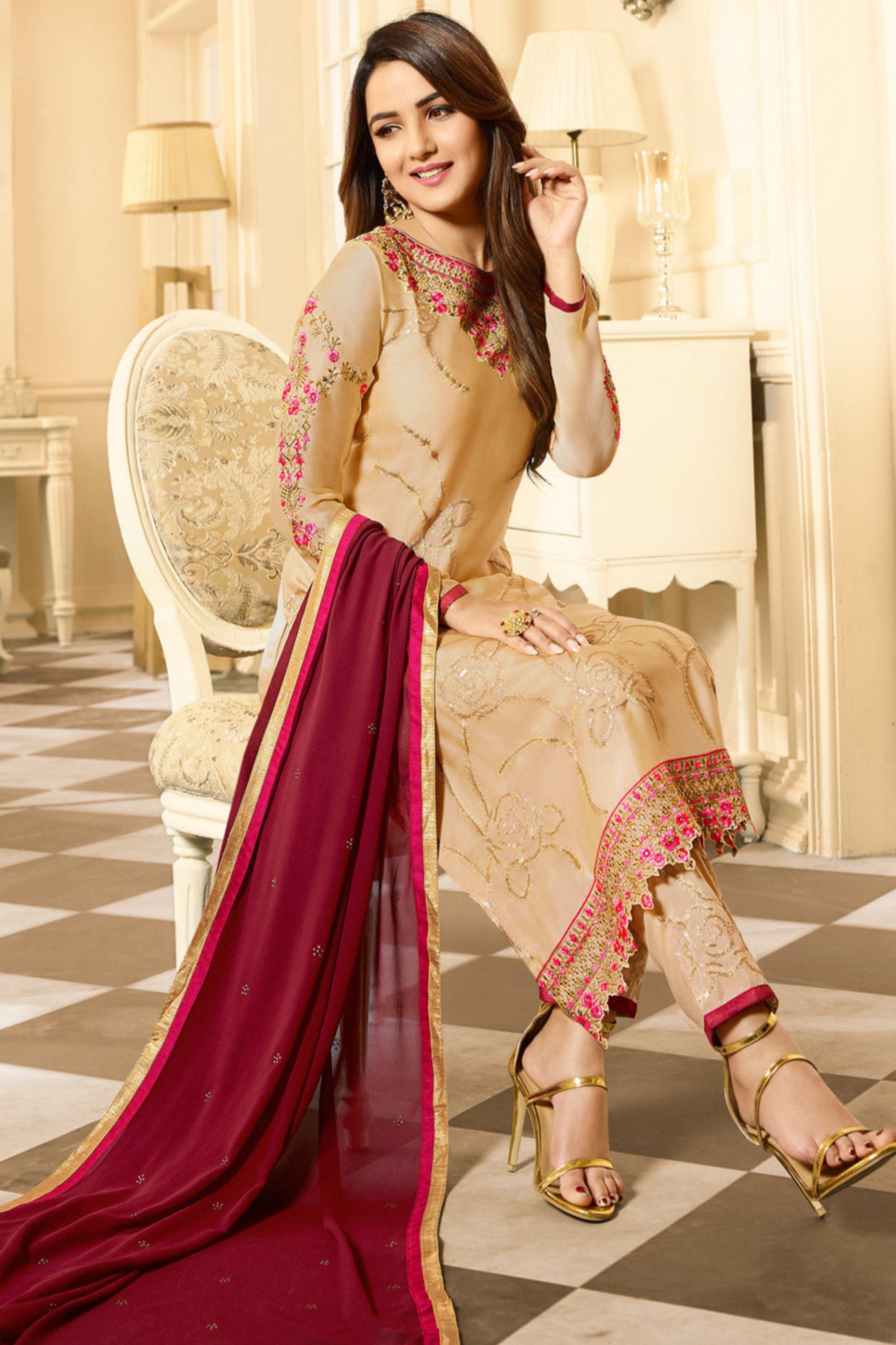 Indian Pakistani Eid Ramadan Wear Salwar Kameez Pant Suits