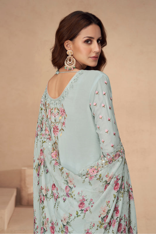 Indian Pakistani Designer Traditional Wear Women's Salwar Kameez Plazzo Dress