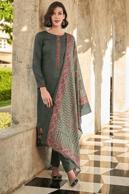 Nikah Wear Heavy Embroidery Work Pure Cotton Salwar Kameez Pant Suit's