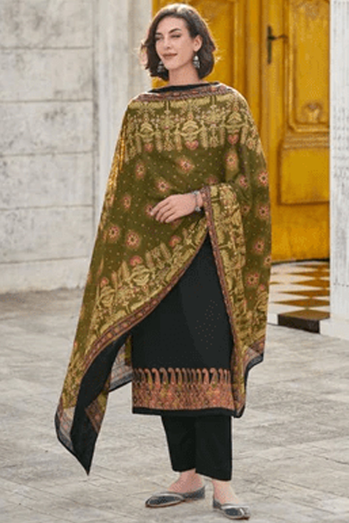 Nikah Wear Heavy Embroidery Work Pure Cotton Salwar Kameez Pant Suit's