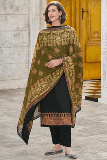 Nikah Wear Heavy Embroidery Work Pure Cotton Salwar Kameez Pant Suit's