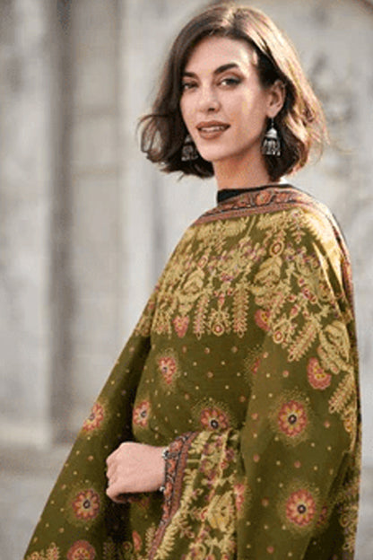 Nikah Wear Heavy Embroidery Work Pure Cotton Salwar Kameez Pant Suit's