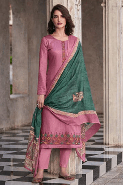 Nikah Wear Heavy Embroidery Work Pure Cotton Salwar Kameez Pant Suit's