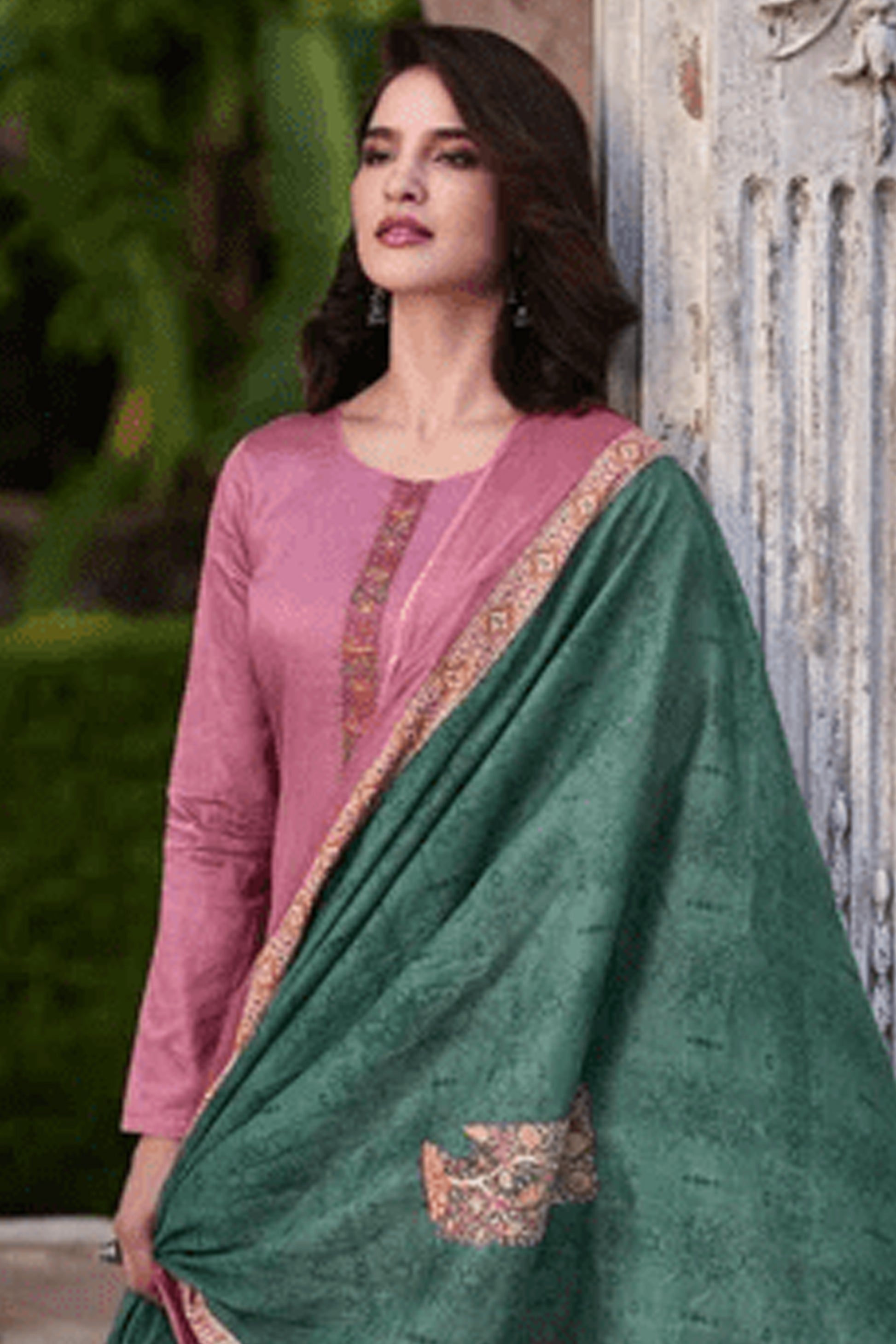 Nikah Wear Heavy Embroidery Work Pure Cotton Salwar Kameez Pant Suit's