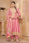 Indian Traditional Ready to Wear Embroidery Worked Anarkali Gown Dress