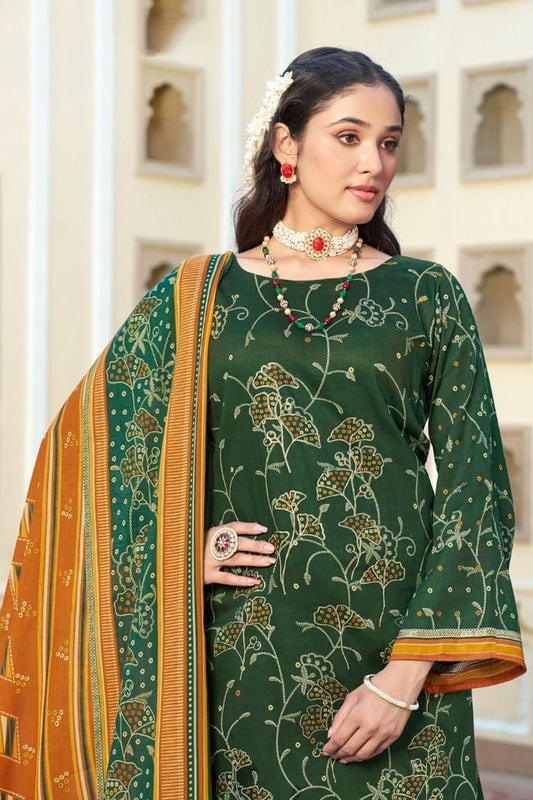 Pakistani Printed Women's Wear Shalwar Kameez Pant Suit Gift for wife