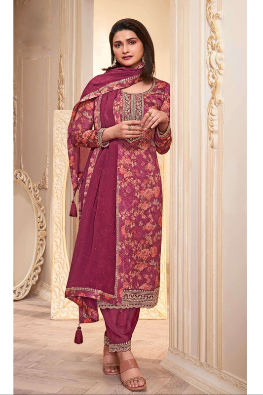 Beautiful Designer Ready To Wear Embroidery Worked Salwar Kameez Suits