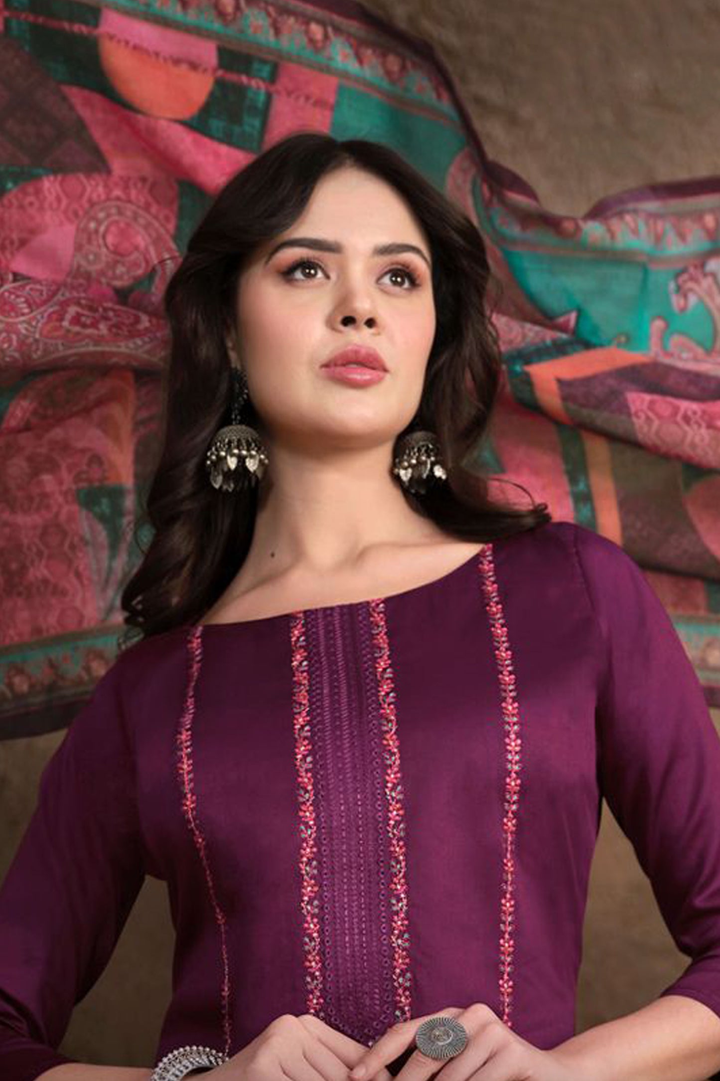 Salwar Kameez Pant Suit Indian Designer Digitally Printed Cotton Dress