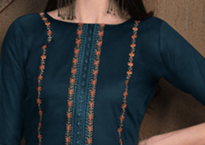 Salwar Kameez Pant Suit Indian Designer Digitally Printed Cotton Dress