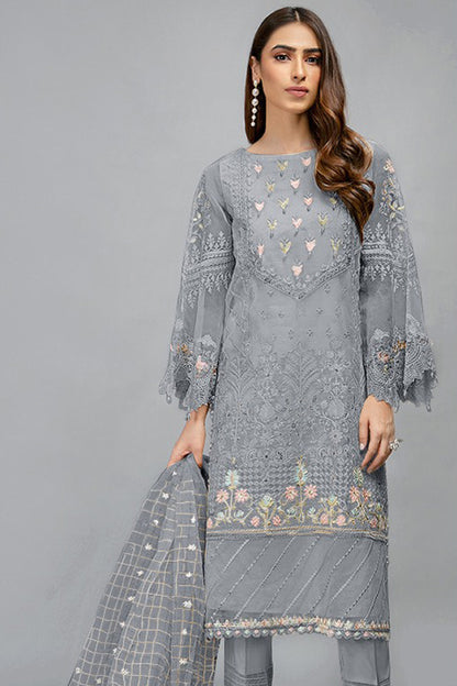 Readymade Stylish Event Party Wear Salwar Kameez Pant Organza Dupatta