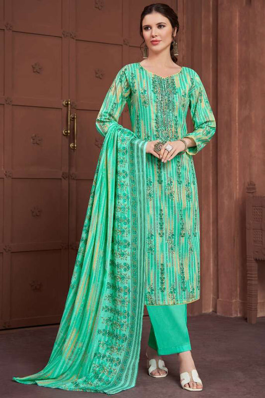 Imperial Embroidered Work  Women Wear Salwar Kameez Palazzo-Pant Suits