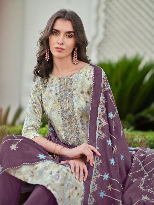 Casual Cotton Ethnic Wear Printed Work Shalwar Kameez Pant With Dupatta Suits