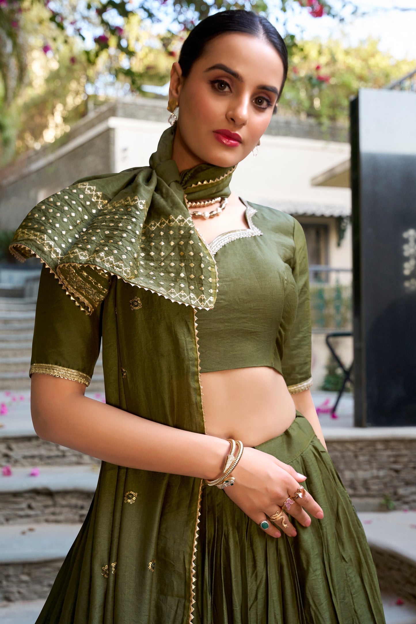 Beautiful Designer Embroidery Work Wedding Wear Lehenga Choli For Dupatta