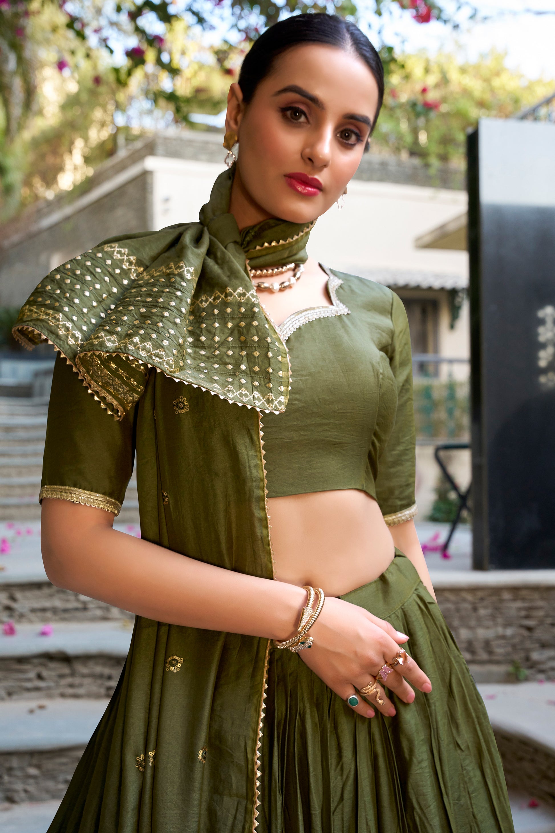 Beautiful Designer Embroidery Work Wedding Wear Lehenga Choli For Dupatta