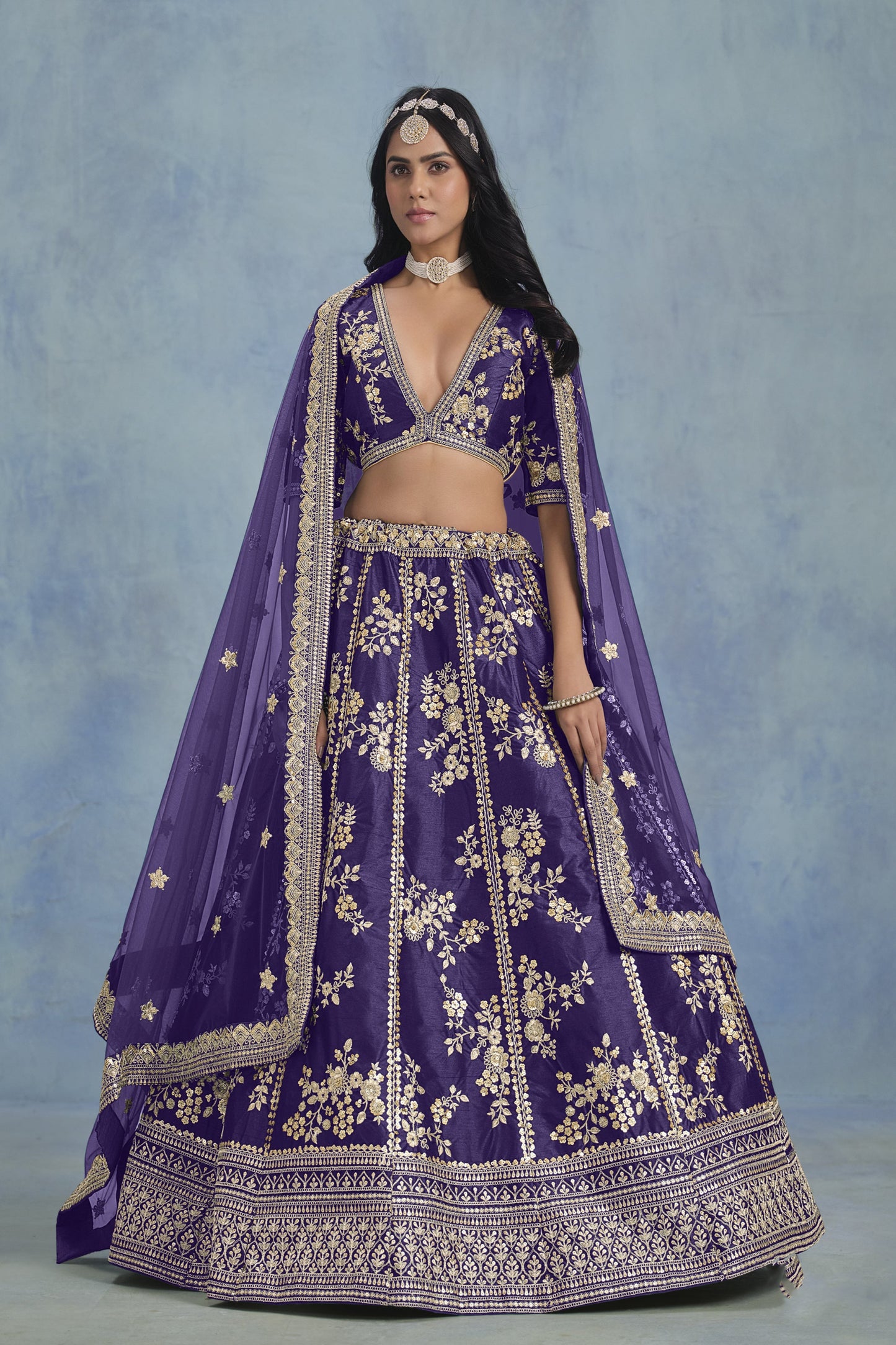 "Gorgeous lehengas for Indian events in the U.S."
