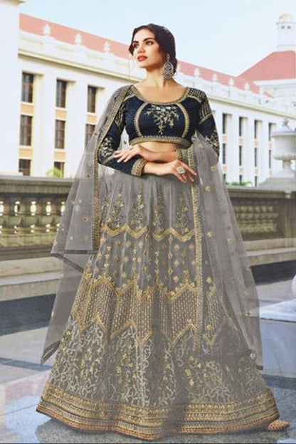 Heavy Embroidery Work & Diamond Work Lehenga Choli Suits With Net Dupatta