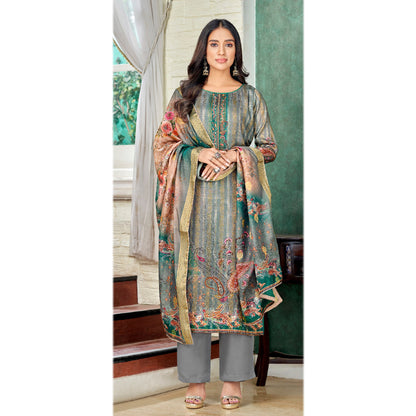 Women's Wear Beautiful Jacquard Designer & Printed Work Salwar Kameez Plazzo Pant Suit