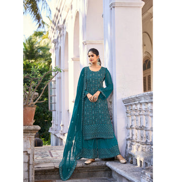 Beautiful Designer Wedding Function Wear Heavy Embroidery Work Salwar Kameez