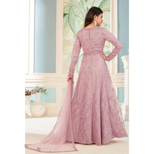 Stunning Designer Heavy Embroidery Cording work With Glitter & Sequence Work Anarkali Gown Suit