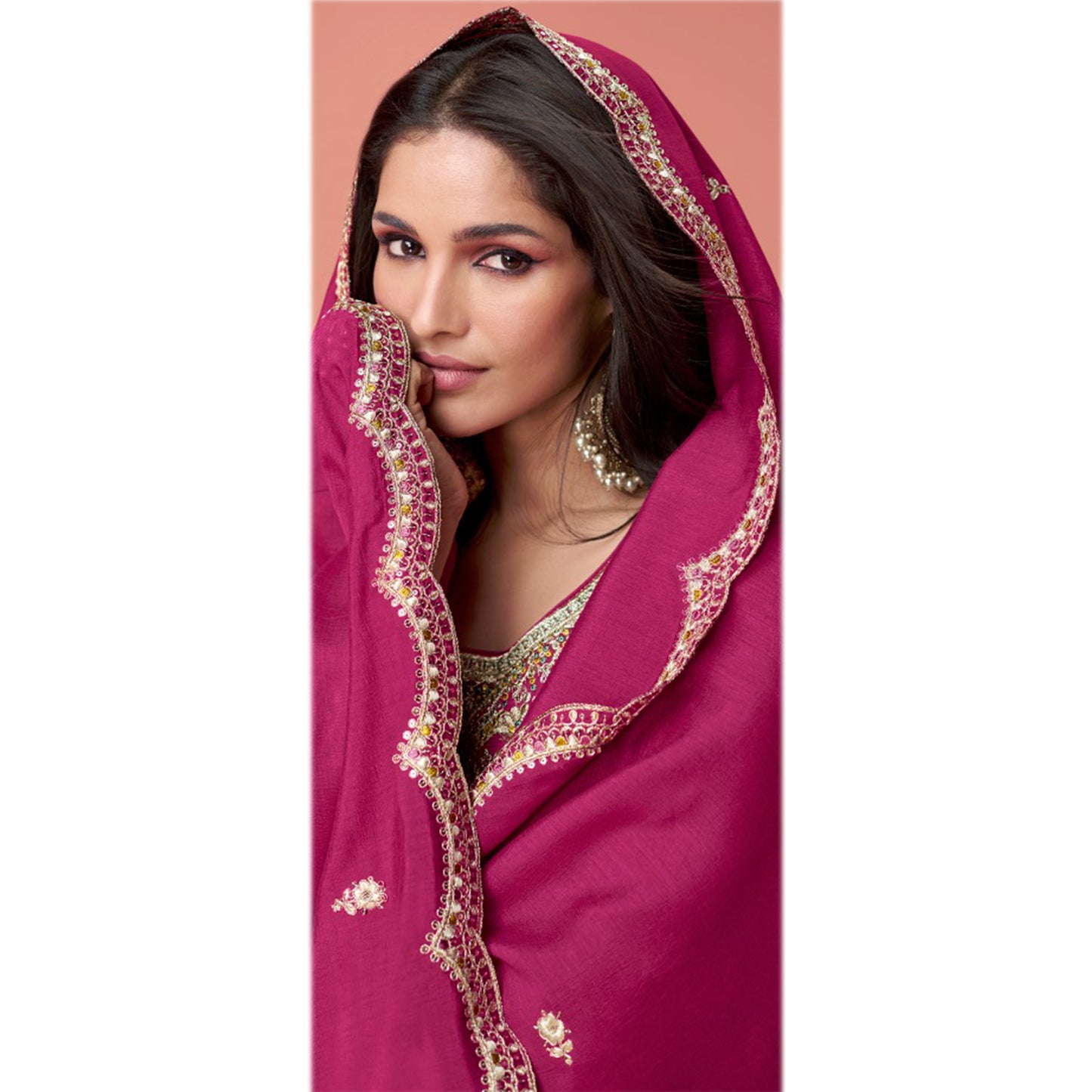 Bollywood Pakistani Designer Roka Nikah Wear Salwar Kameez Pant Suits With Dupatta