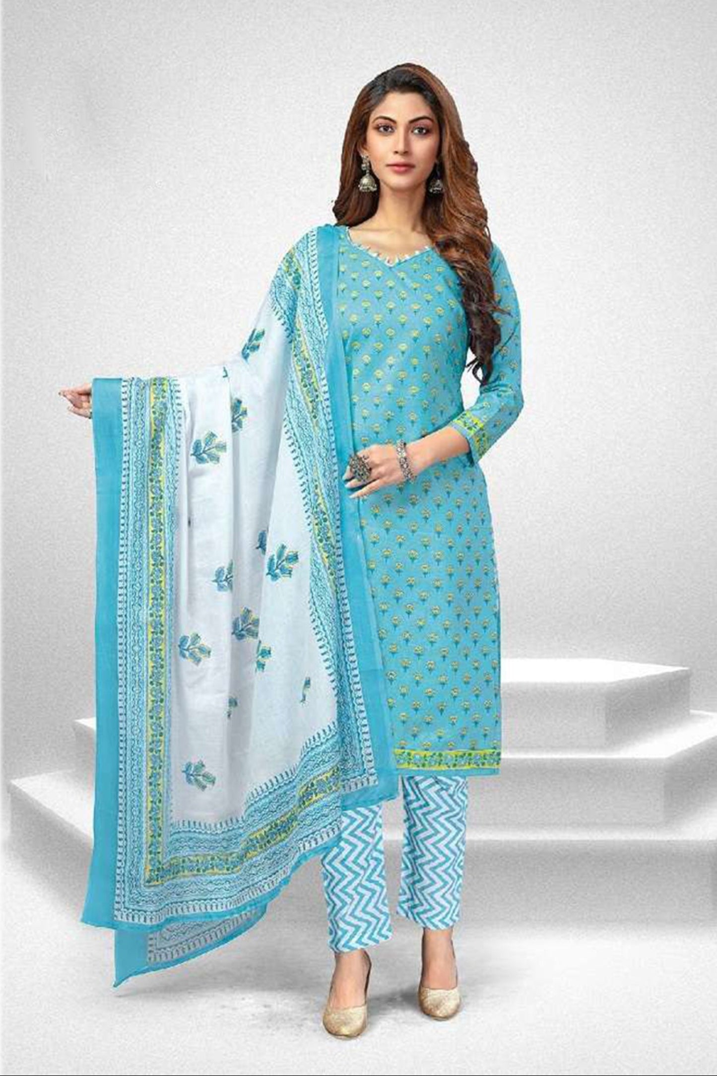 Gorgeous Designer Pure Cotton Printed Digital Printed Salwar Kameez Plazzo Pant Suits