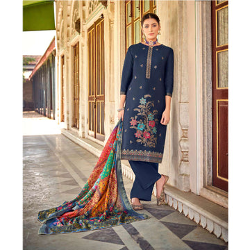Gorgeous Designer Jacquard & Elegant Hand Work Salwar Kameez Plazzo Pant Suits