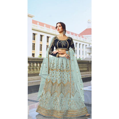 Heavy Embroidery Work & Diamond Work Lehenga Choli Suits With Net Dupatta