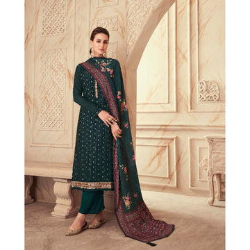 Pakistani Designer Heavy Chinon Silk & Digital Printed Salwar Kameez Plazzo Suit