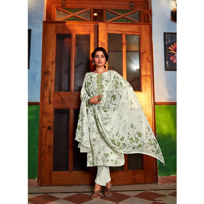 Attractive Designer Printed Work Salwar Kameez Plazzo Pant Suit's