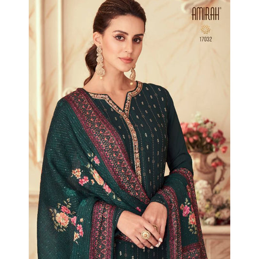 Pakistani Designer Heavy Chinon Silk & Digital Printed Salwar Kameez Plazzo Suit