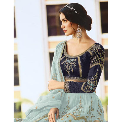 Heavy Embroidery Work & Diamond Work Lehenga Choli Suits With Net Dupatta