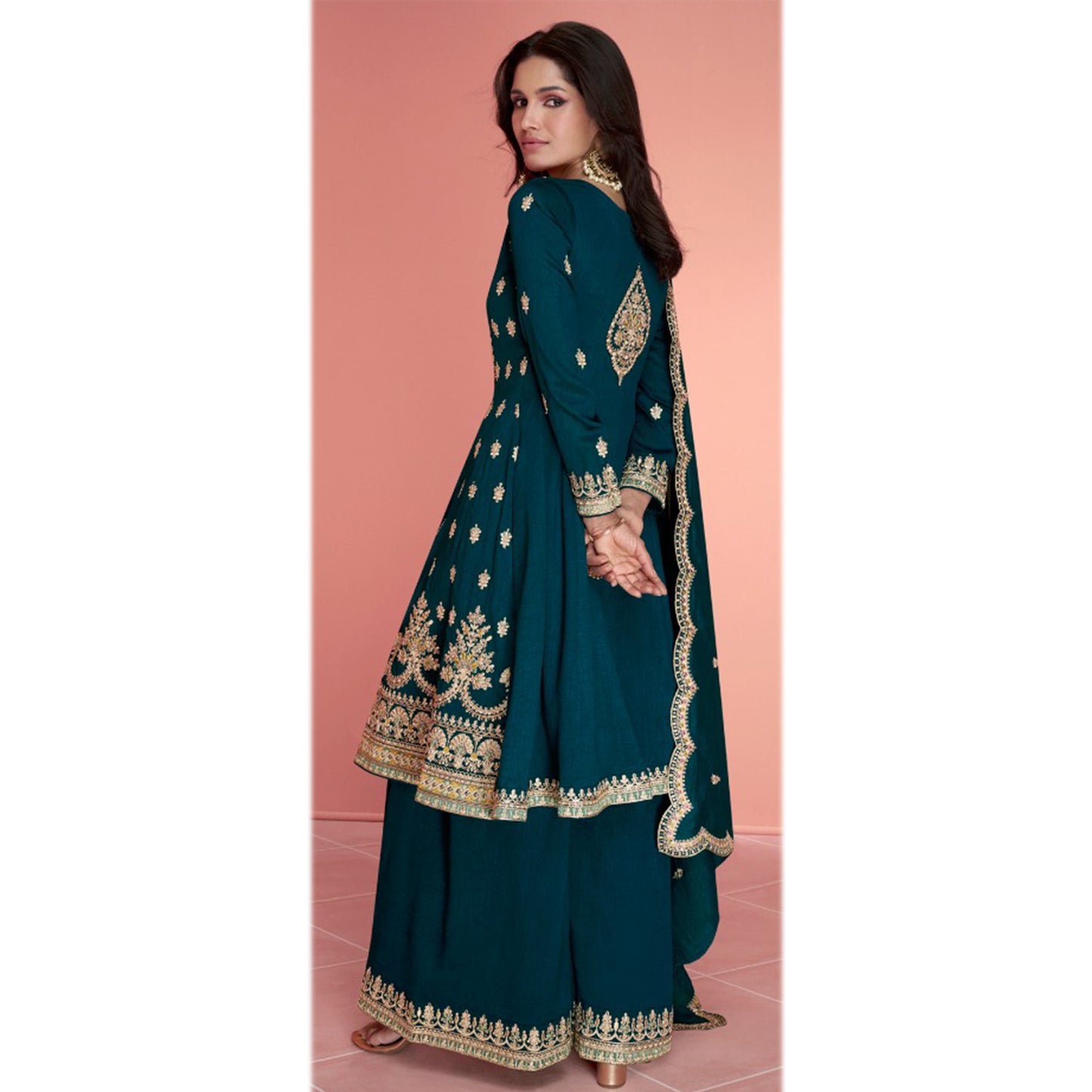 Bollywood Pakistani Designer Roka Nikah Wear Salwar Kameez Pant Suits With Dupatta