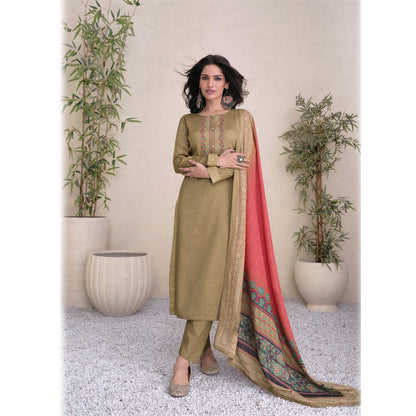 Indian Stylish Cotton Fabric Embroidery Work Summer Wear Salwar Kameez Pant Suit