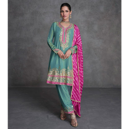 Indian Function Wear Women's Stylish Salwar Kameez Palazzo Suit's