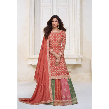 Haldi Function Wear Hevay Embroidery Work Salwar kameez Skirt Suits