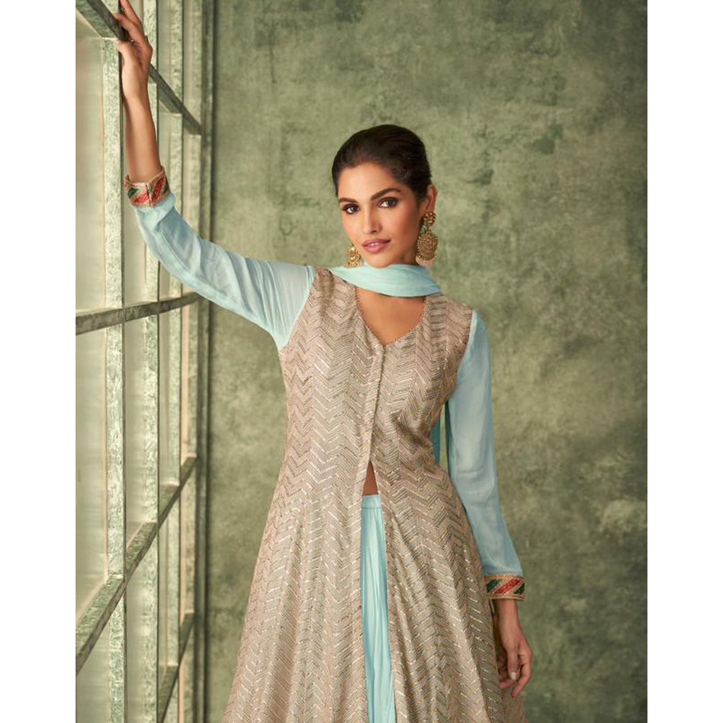 Heavy Embroidery Work Valentine Day Special Wear Salwar kameez Lehenga Suits