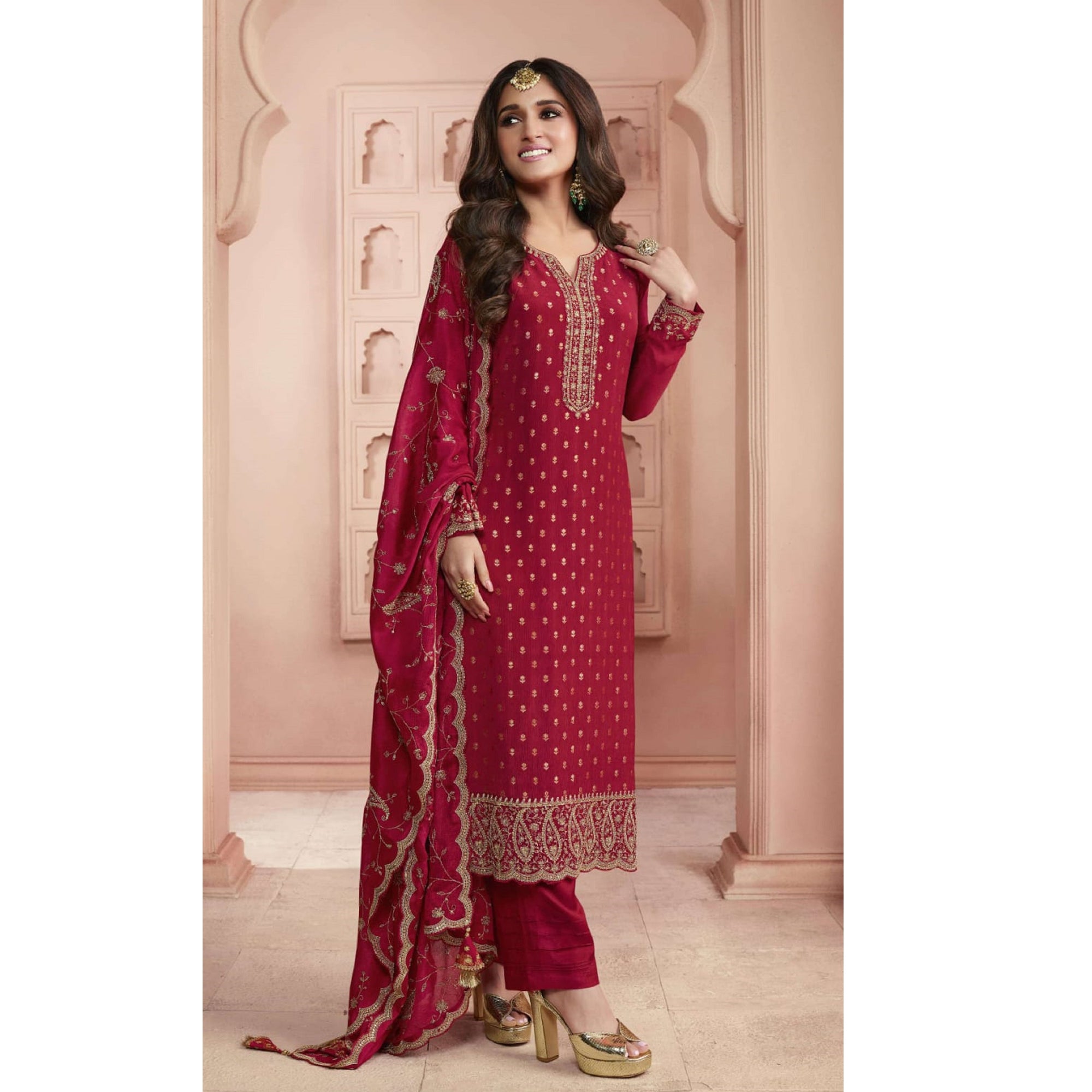 Women's Wear Designer Salwar Kameez Dress Ethnic Party Wear Stylish Plazzo Pant Suits