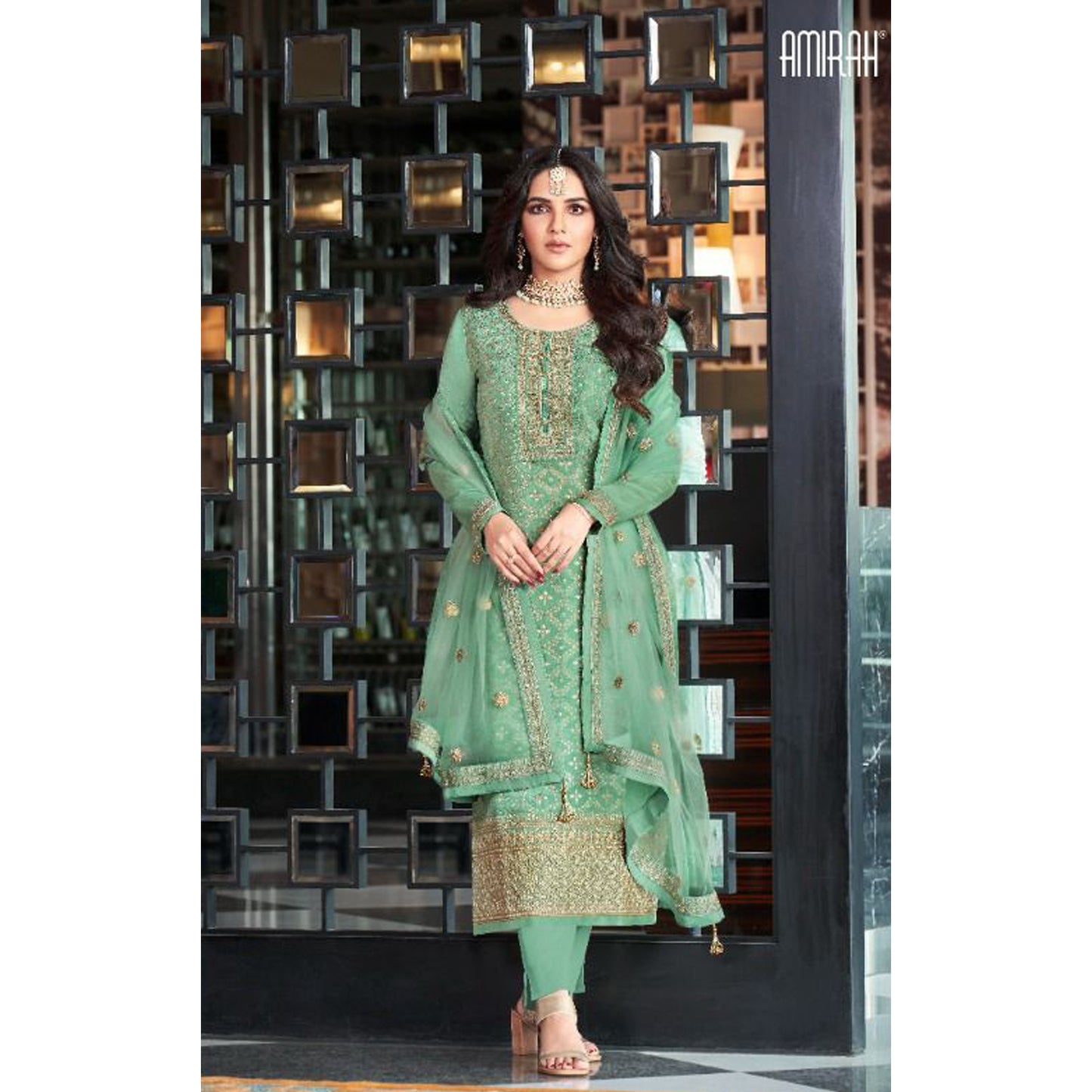 Pakistani Nikah Wear Salwar kameez Pant Suits Heavy Embroidery Worked