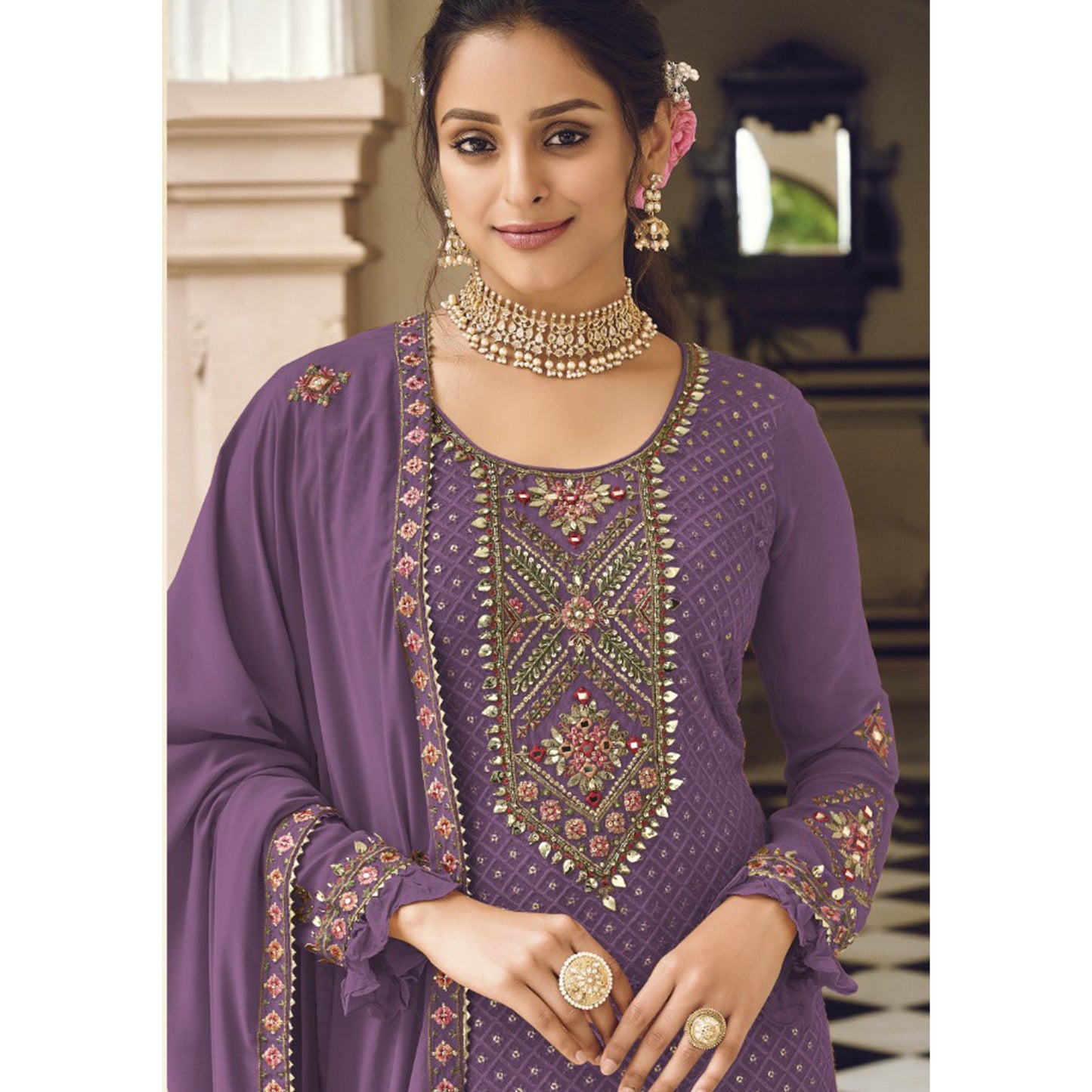 Wedding Reception Party Wear Designer Readymade Salwar Kameez Pant Suits