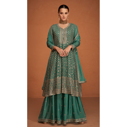 Indian Designer Readymade Embroidery Work Salwar Kameez Sharara Palazzo Suits