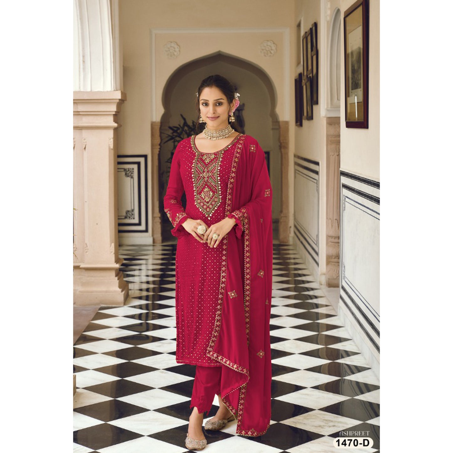 Wedding Reception Party Wear Designer Readymade Salwar Kameez Pant Suits