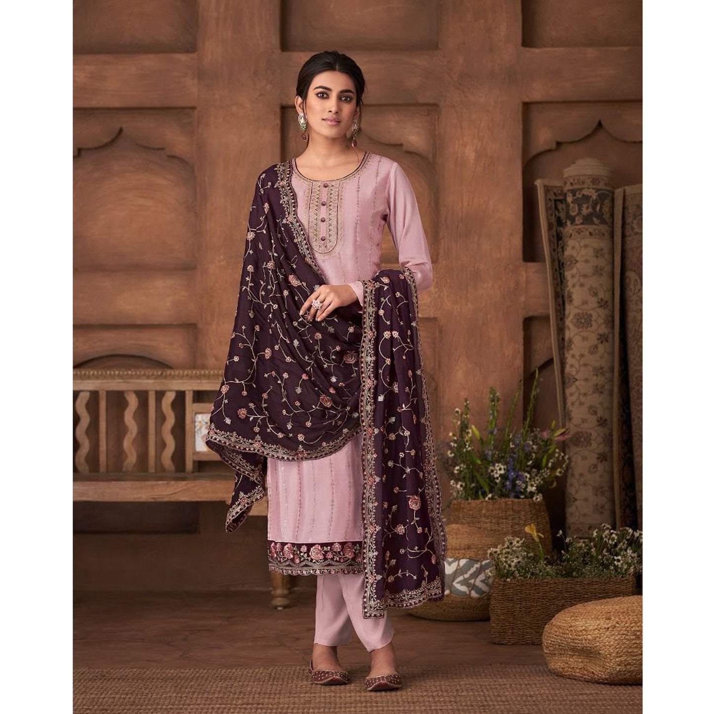 Trendy Eid Ramadan Festival Special Women's Salwar Kameez Suits with Beautiful Worked Dupatta Online In USA