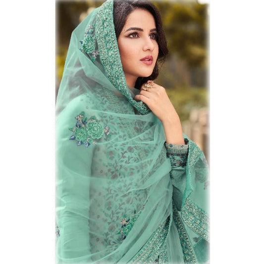 Pakistani Indian Beautiful Designer Women's Wear Salwar Kameez Pant Suits