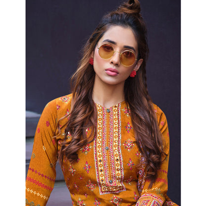 Eid Ramadan Special Santoon Fabric Digital Style Salwar Kameez Pant Style Suits