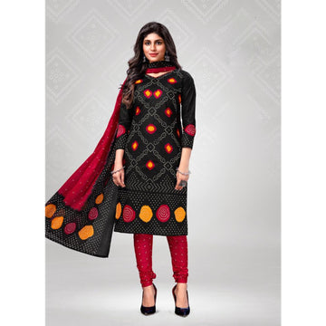 Pakistani Designer Cotton Bandhani Prints Salwar Kameez Plazzo Pant Suits